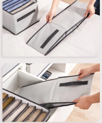 Organizer na ubrania pudełko do szafy garderoby z przegródkami