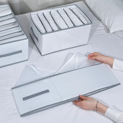 Organizer na ubrania pudełko do szafy garderoby z przegródkami